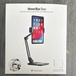 HoverBar Duo Adjustable iPad Stand - Black